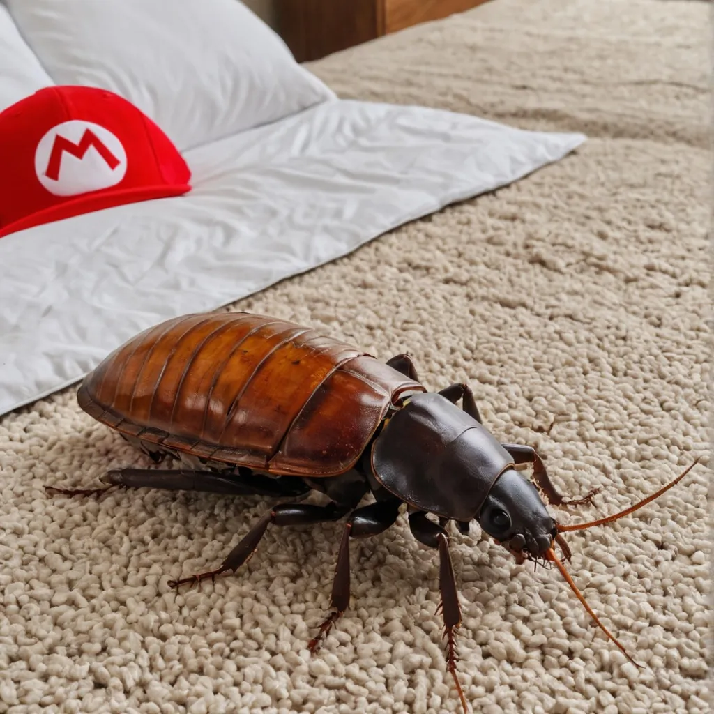 chat with ai character: roach on your bed!