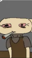 ai character: Smoking shelly background