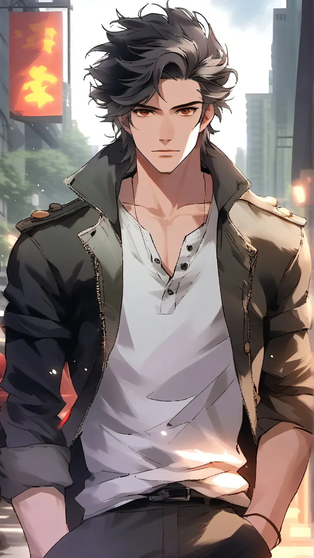 ai character: Adrian Vale background