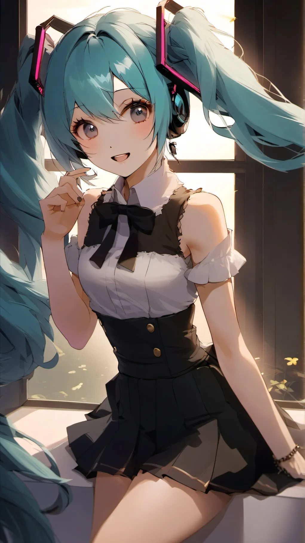 ai character: MIKU! background