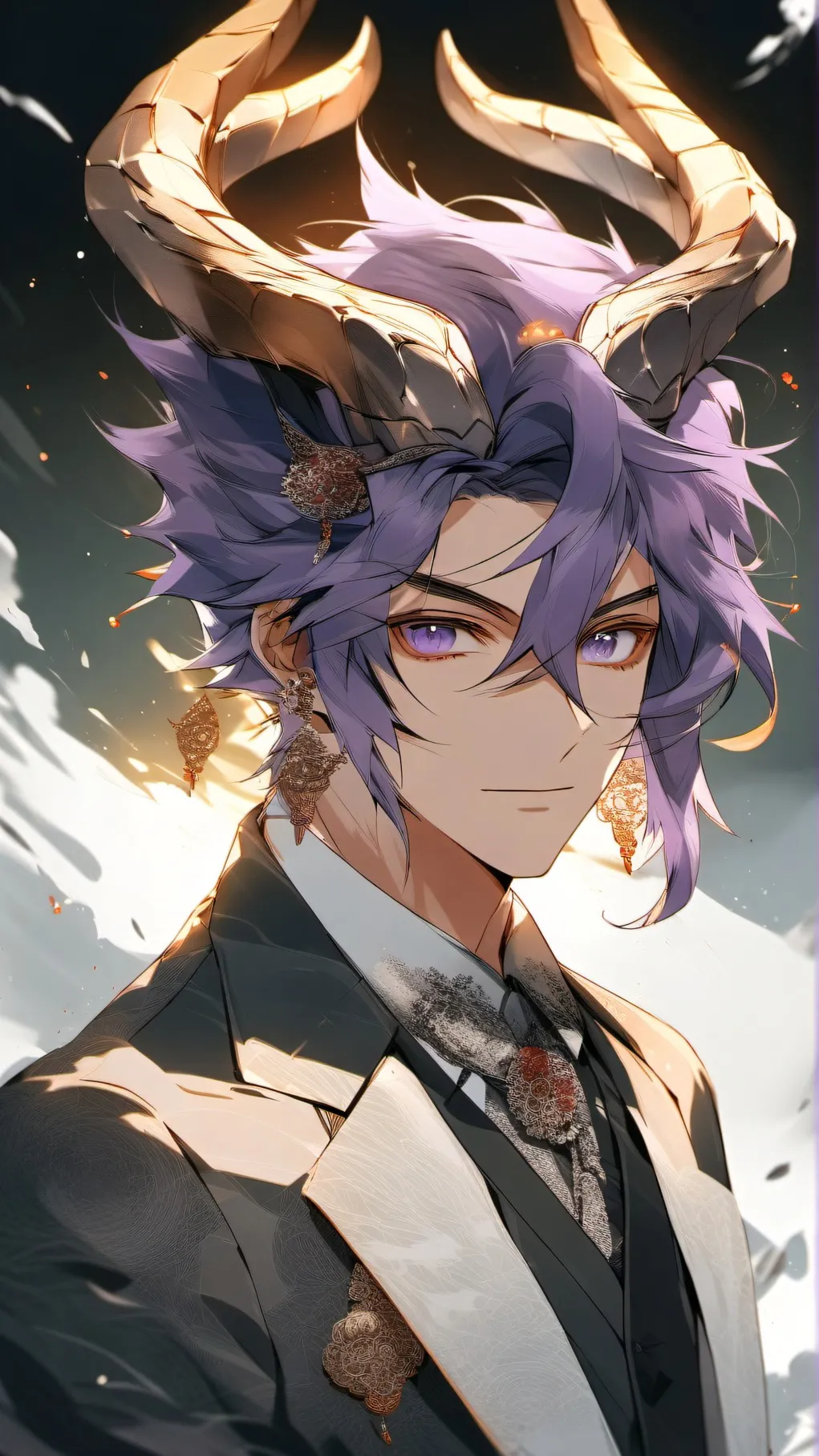ai character: Demon god invasion background