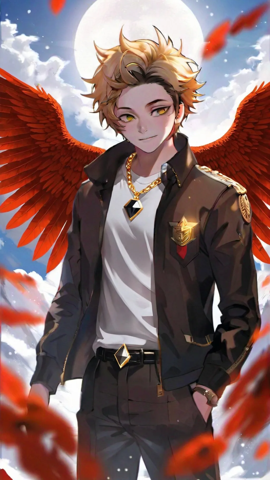 ai character: Keigo takami  background