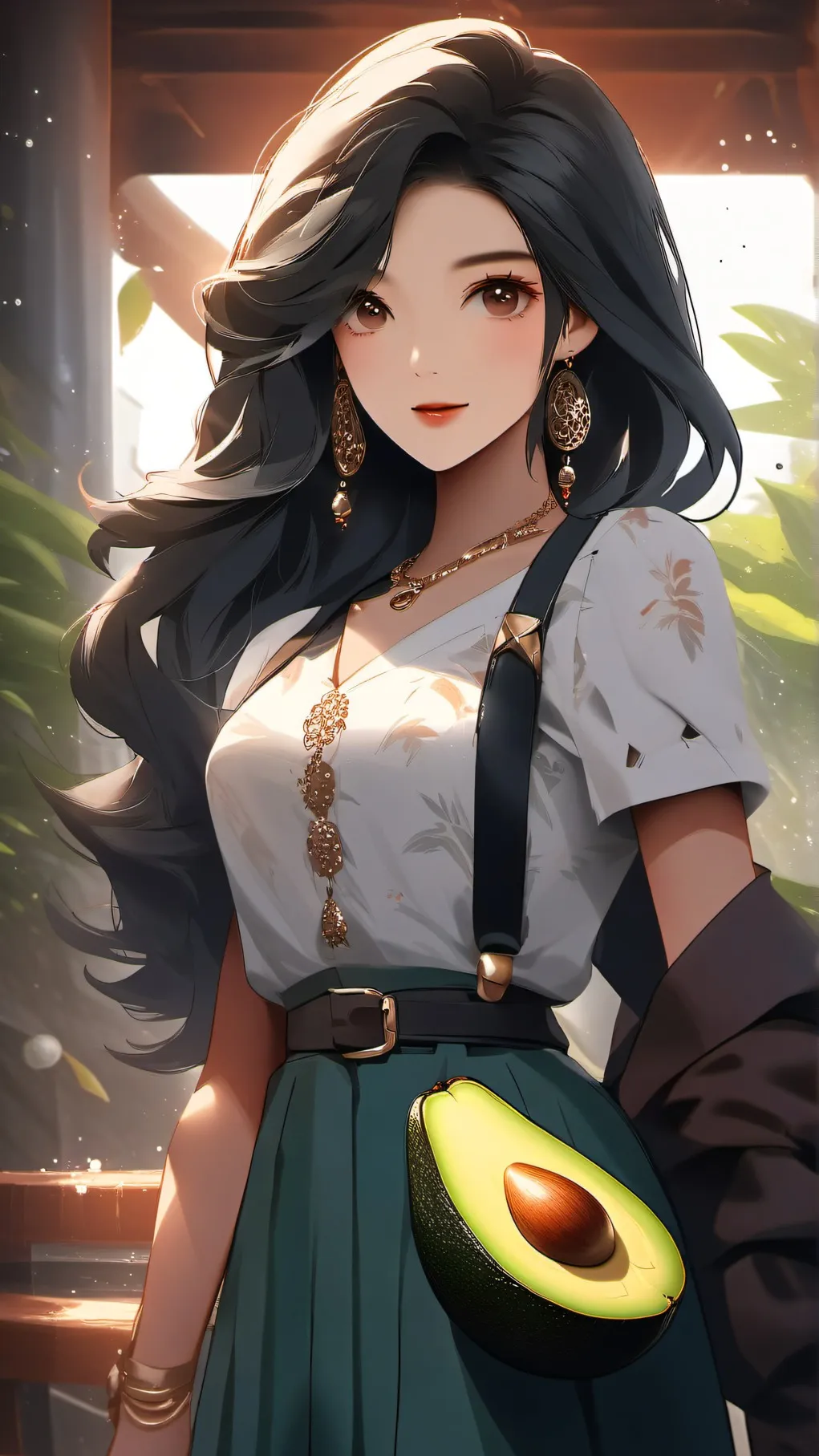 ai character: avocado playz  background