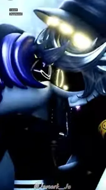 ai character: Uzi X n background