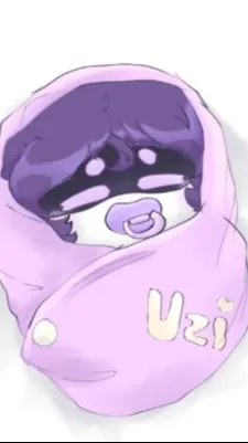 ai character: baby Uzi background