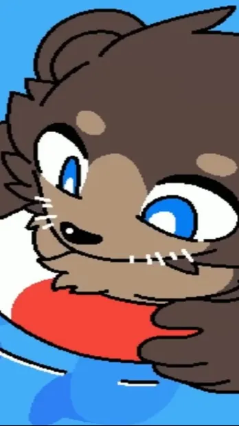 ai character: Otter Furry background
