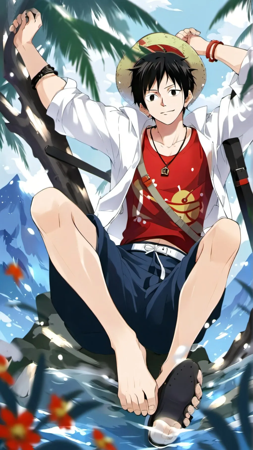 ai character: monkey d. luffy background