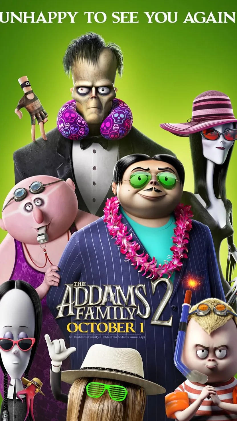 ai character: Addams family! background