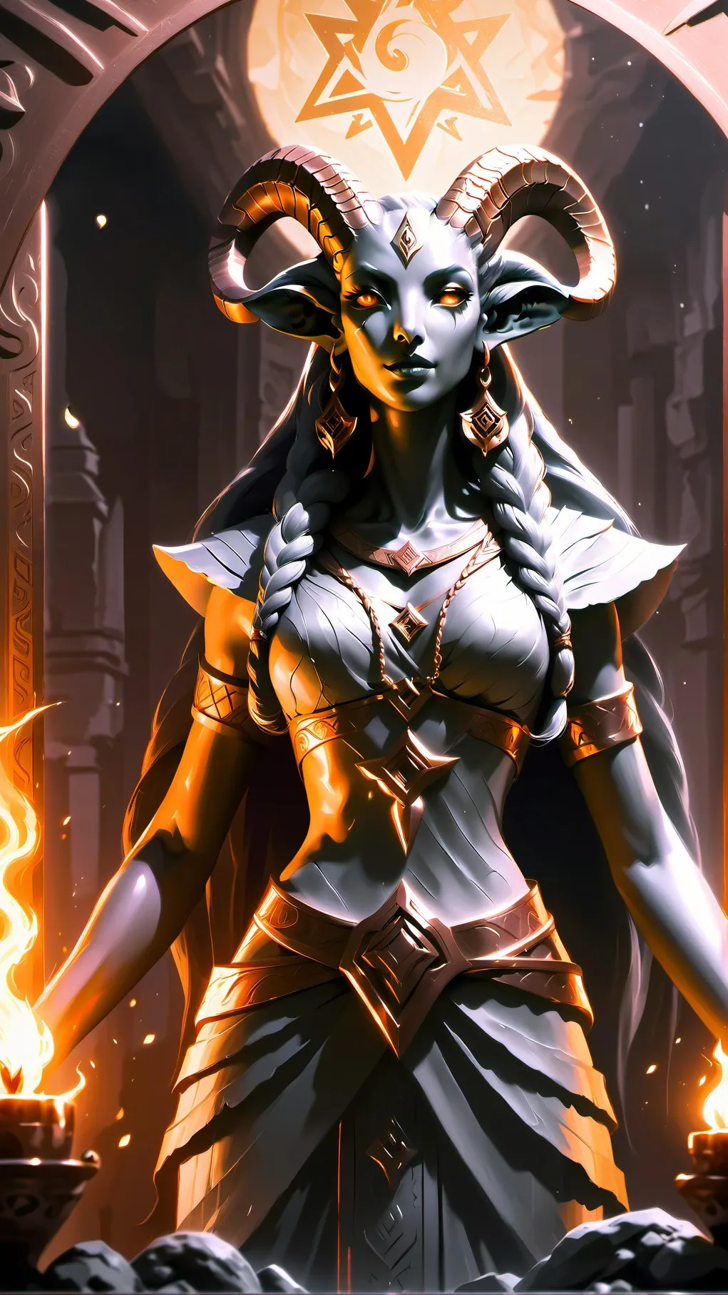 ai character: Madeline  background