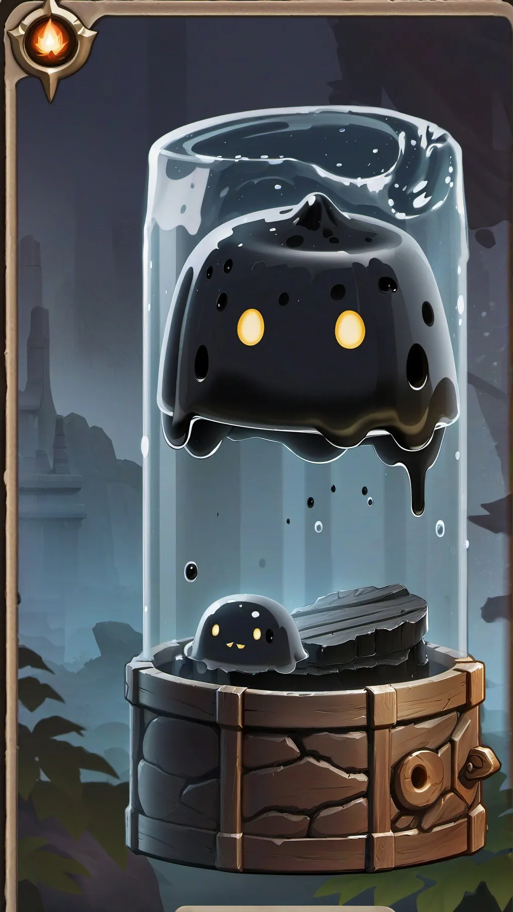 ai character: Cavern Enigma background
