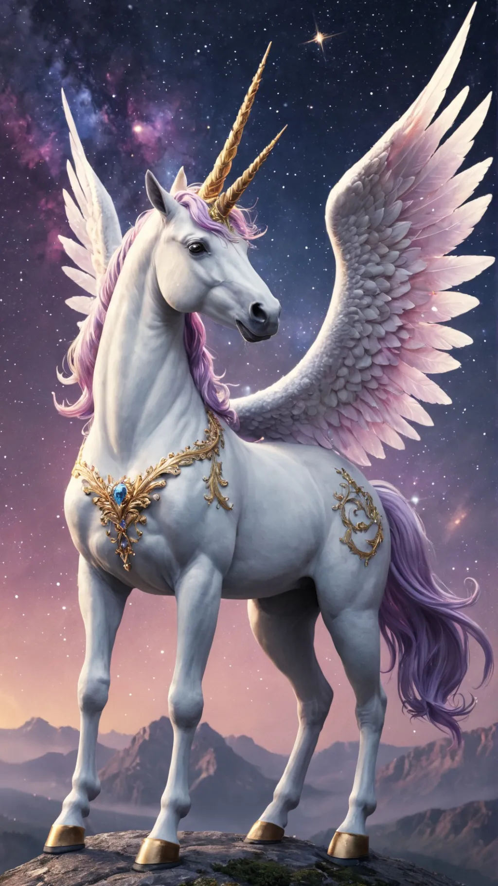 ai character: Queen Galaxia✨ background