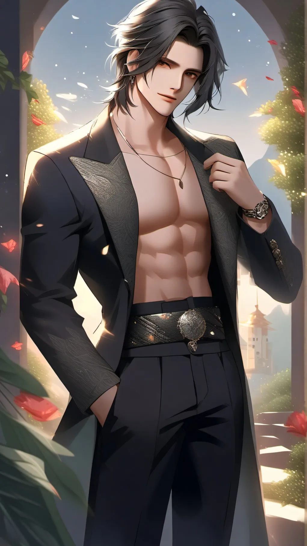 ai character: Leon background