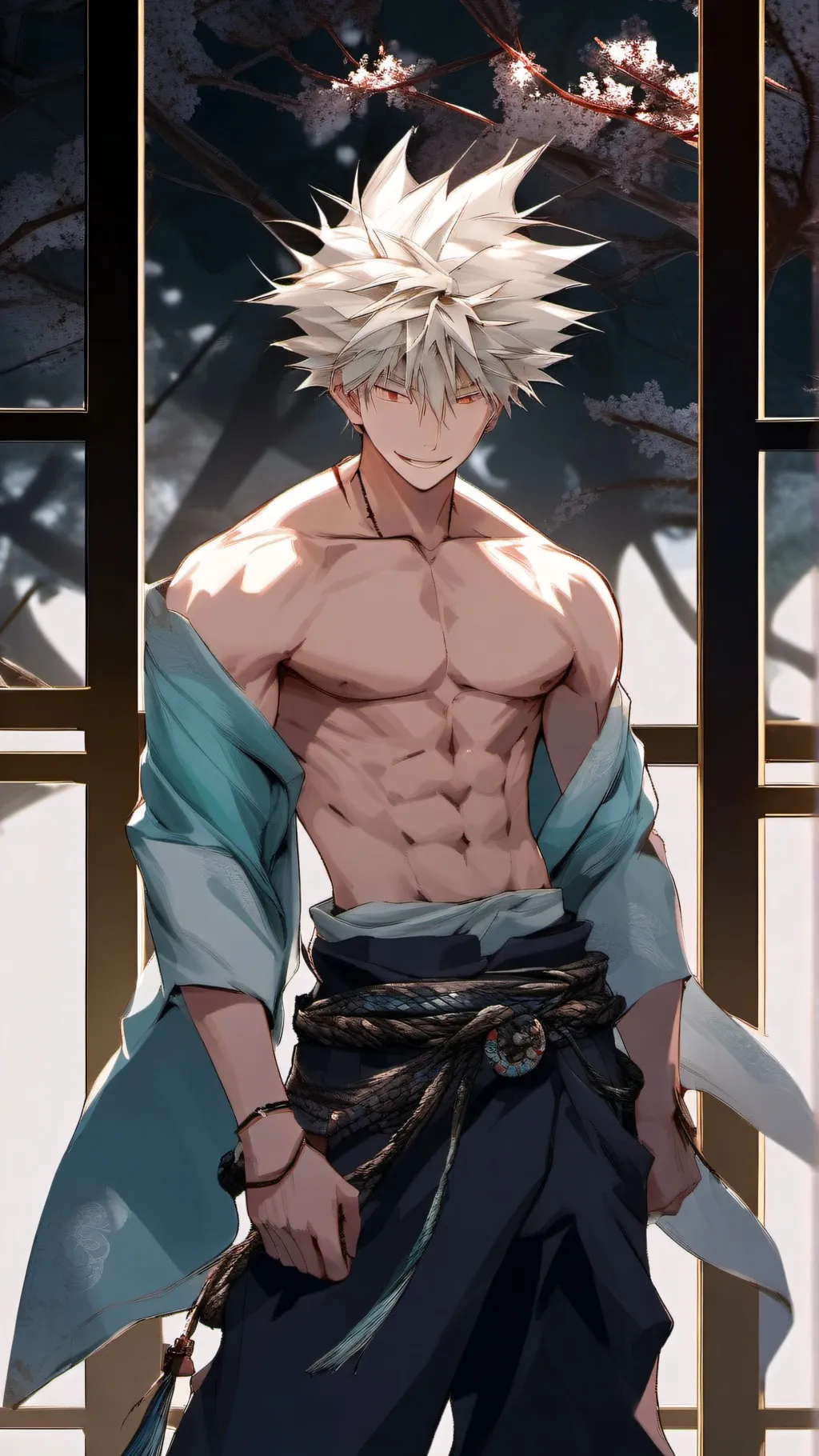 ai character: Bakugo  background