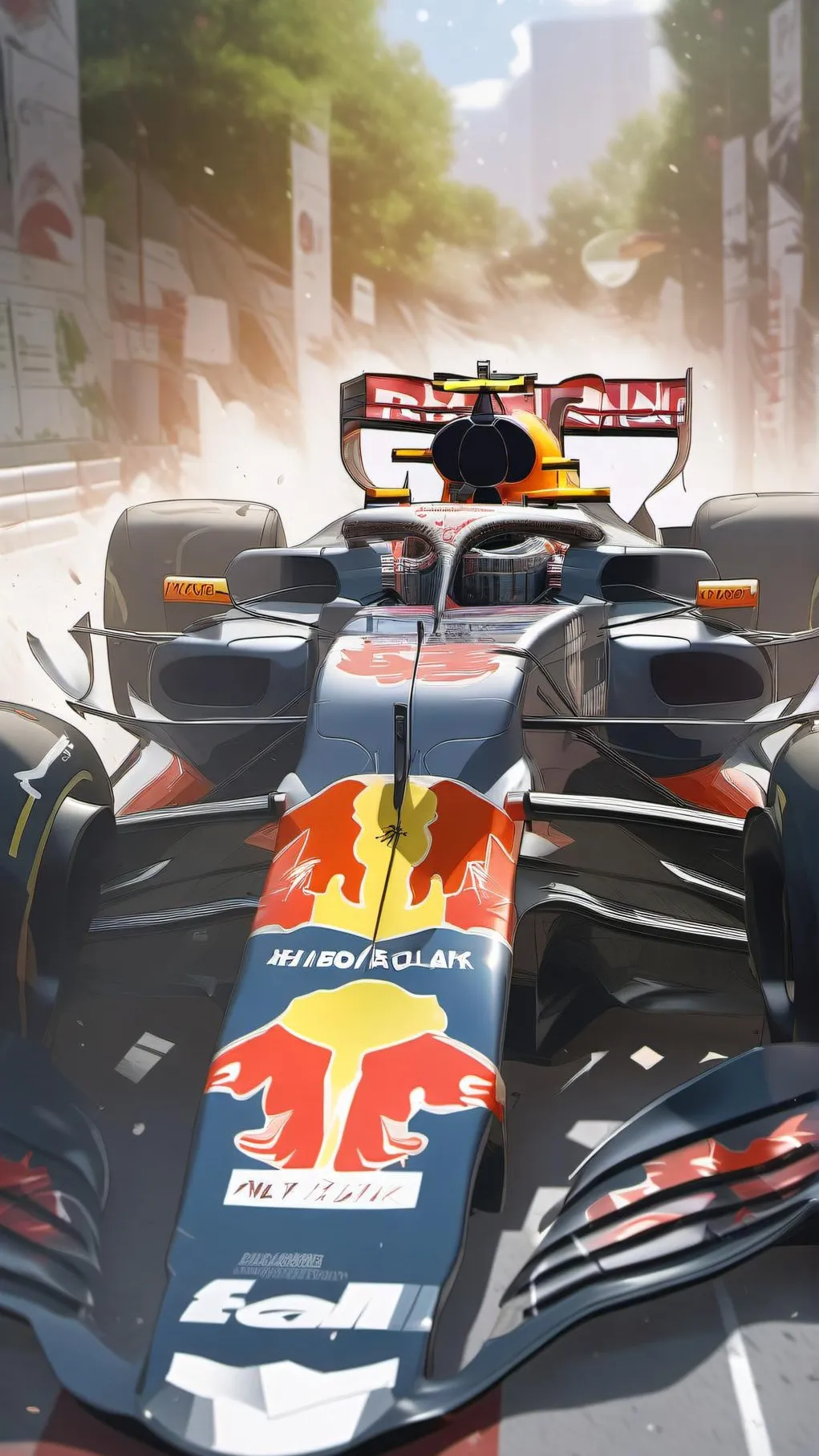 ai character: f1 car background