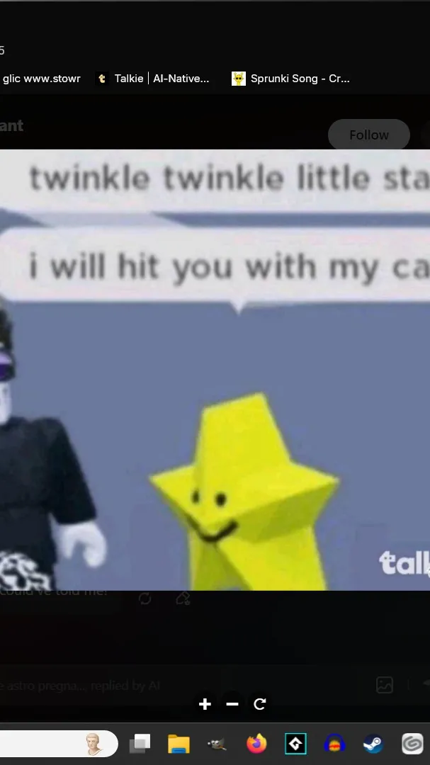 ai character: robloks memes background
