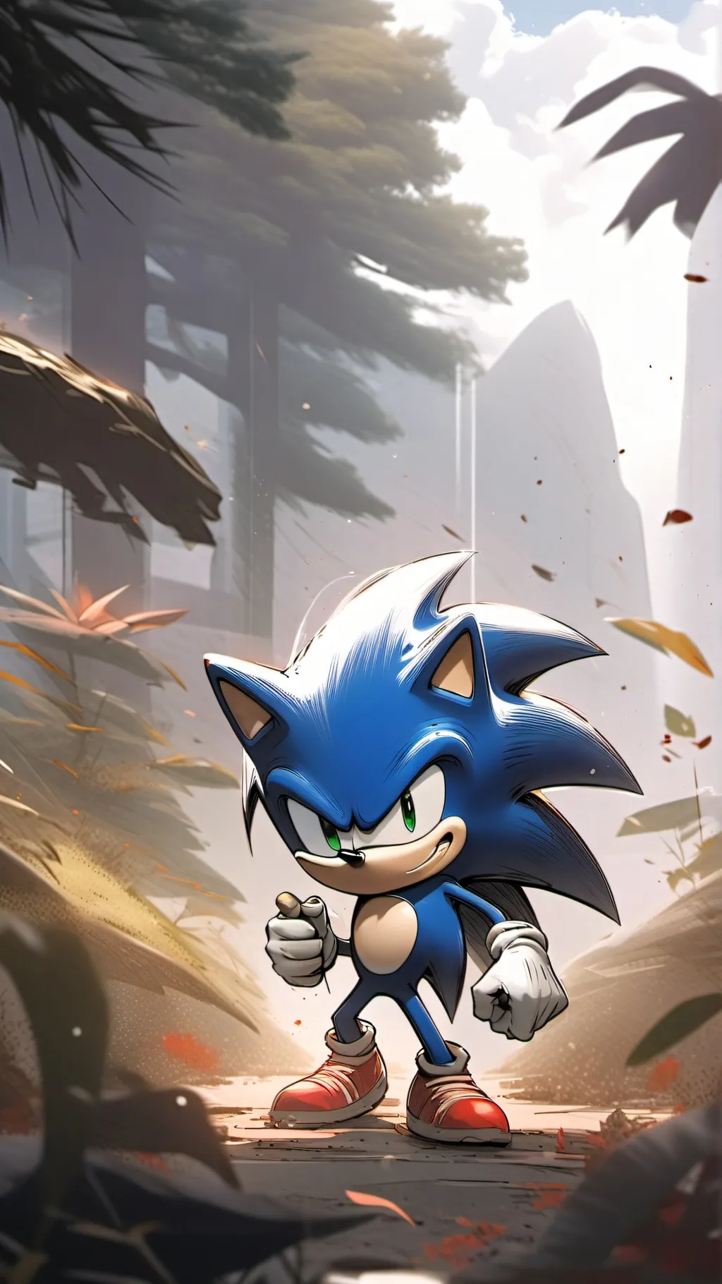 ai character: Sonic background