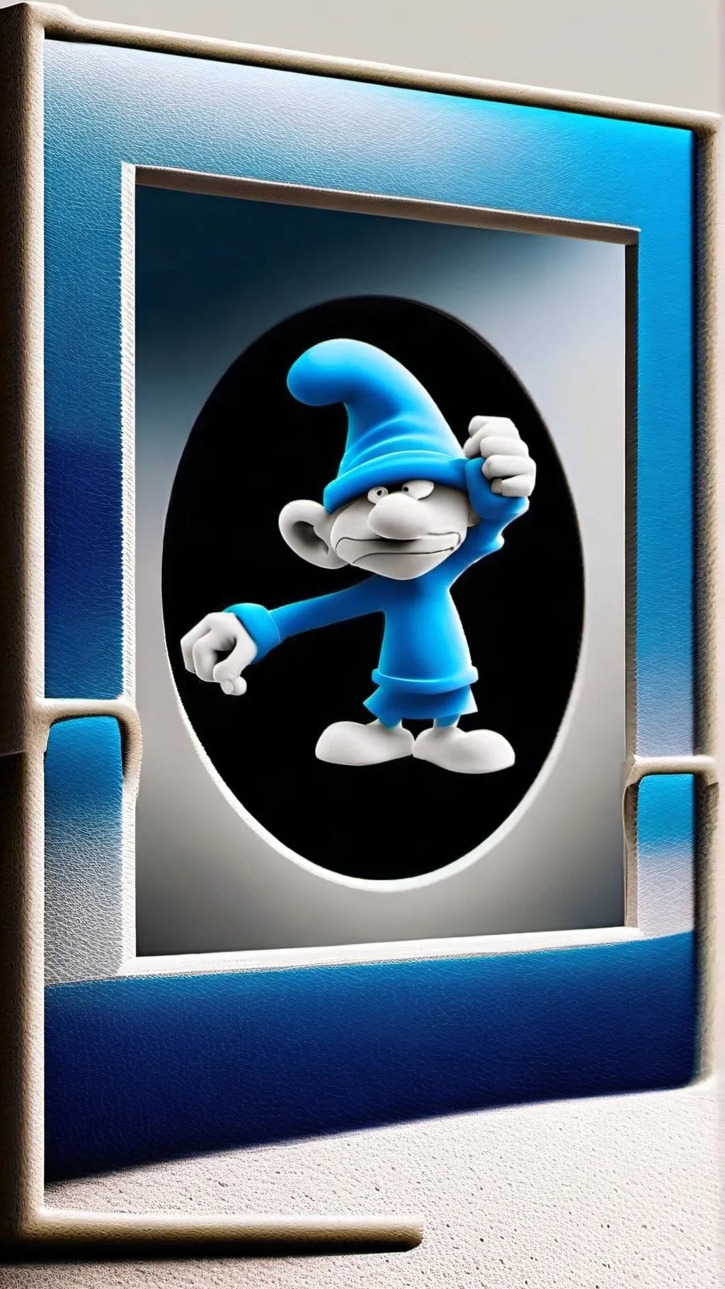 ai character: Grouchy Smurf background