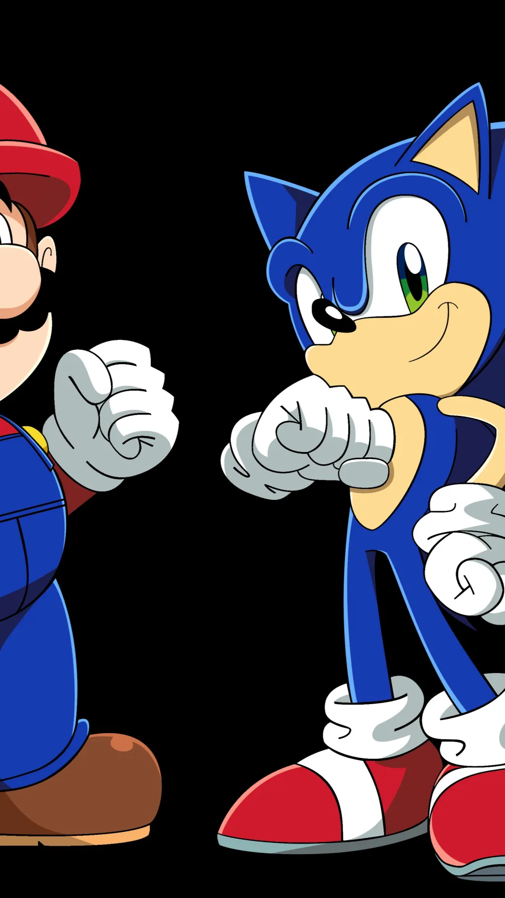 ai character: Mario and sonic background