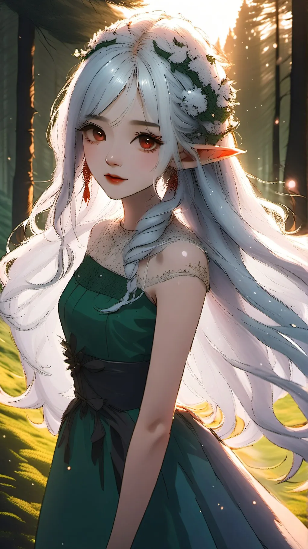 ai character: Elowen Verdant background