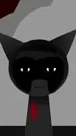 ai character: the wolf=gray evil background