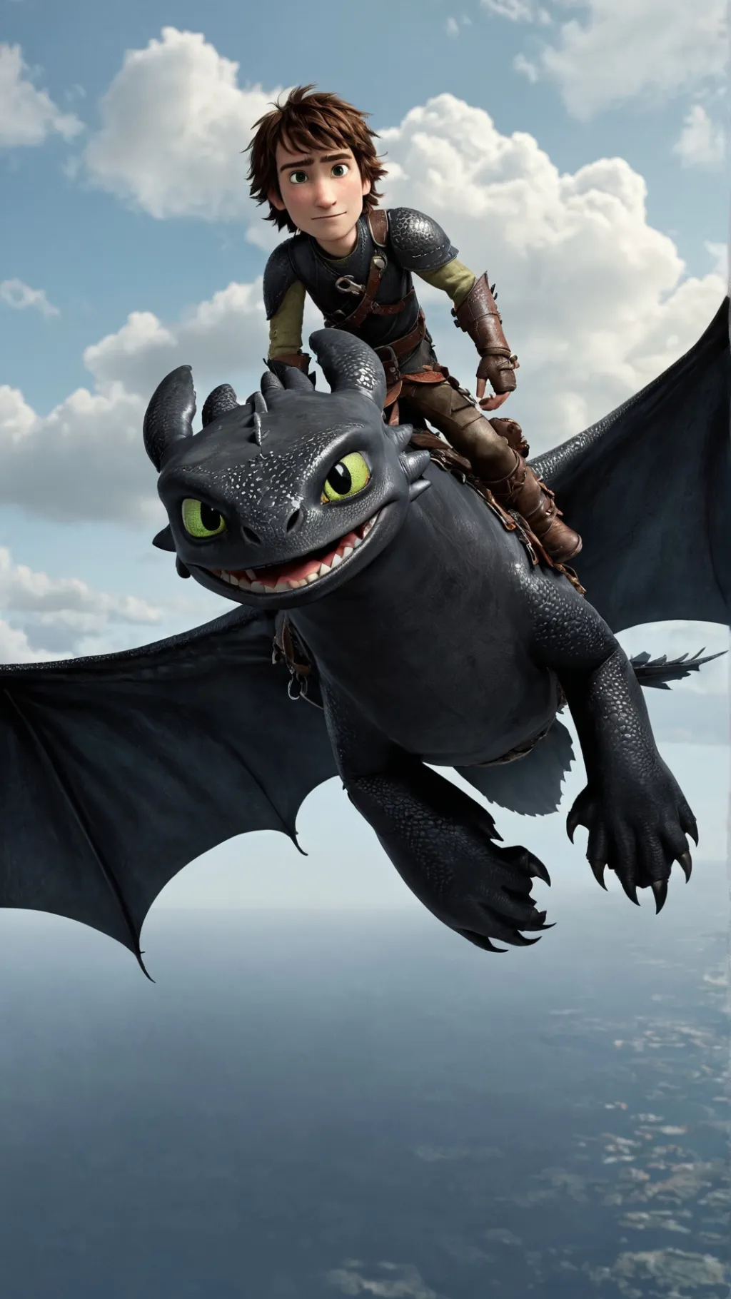 ai character: HTTYD + You! background