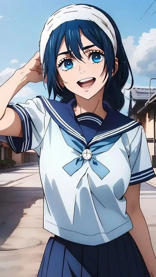 ai character: RIko Amanai background
