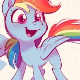 chat with ai character: Rainbow dash 