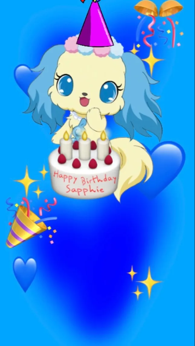 ai character: Sapphie’s Birthday background