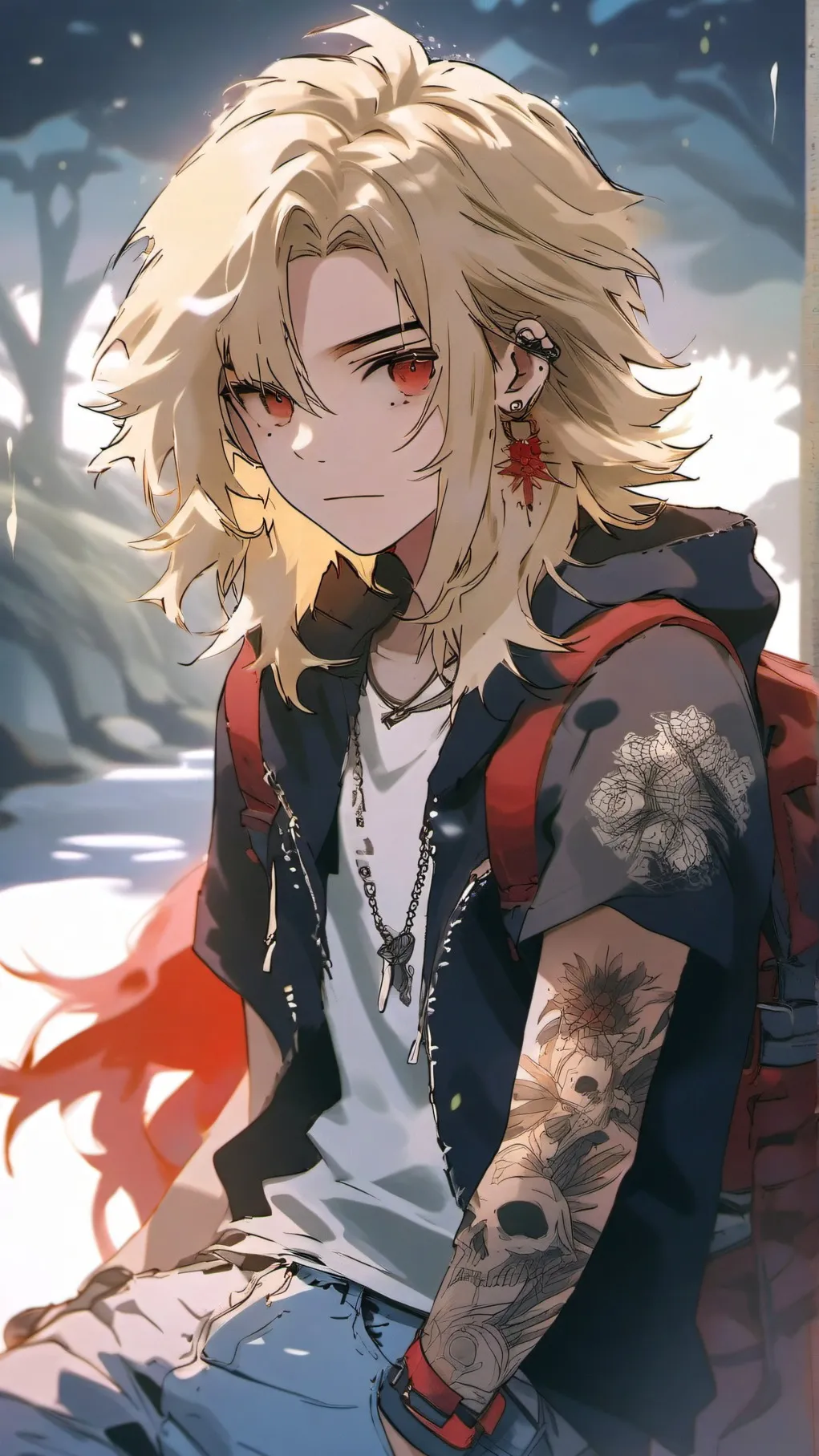 ai character: Scarlet background