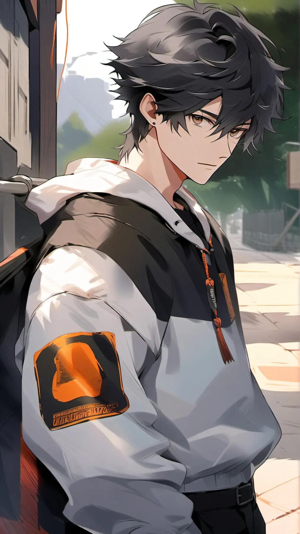 ai character: !-Asher-! background