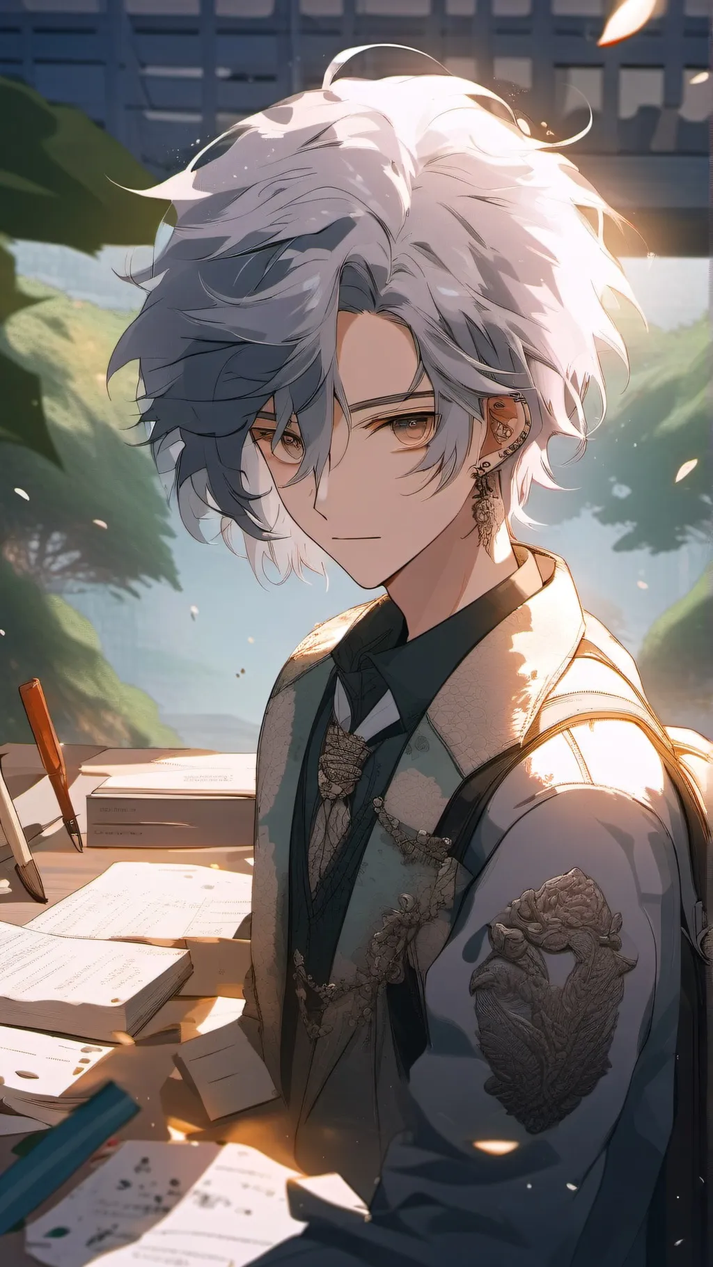 ai character: All-Through School background