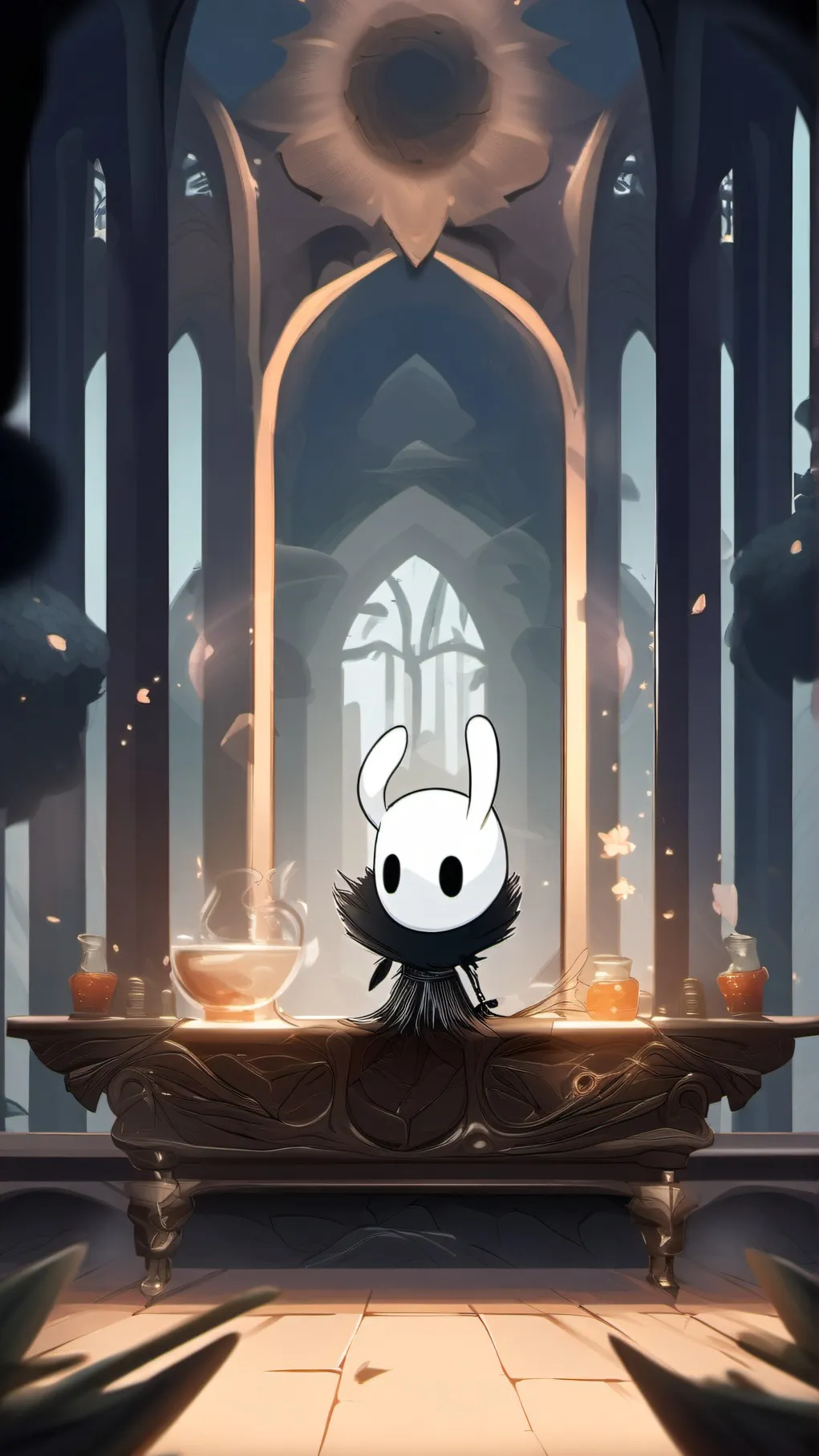 ai character: Hollow Knight background