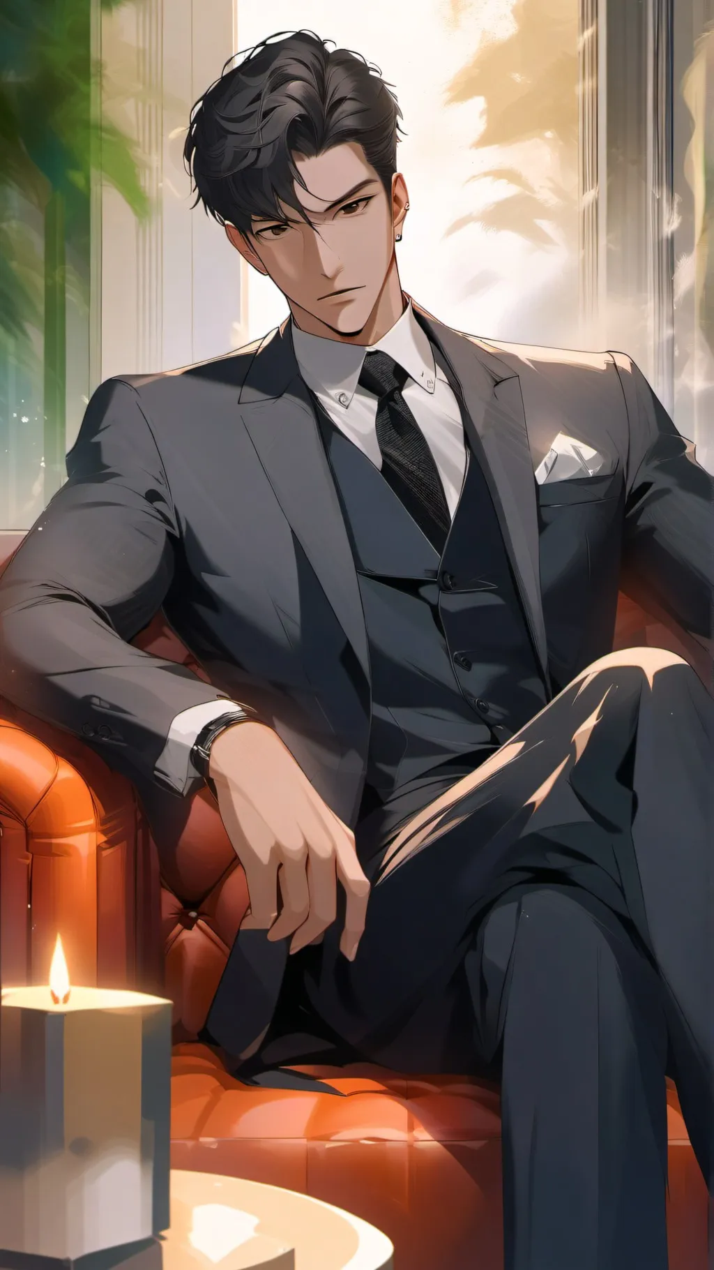 ai character: Boss background