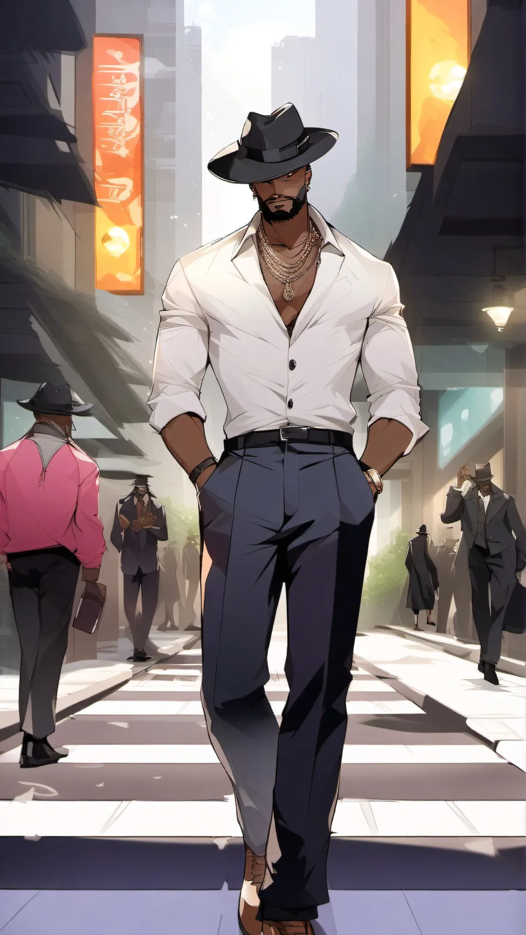ai character: Kingston background
