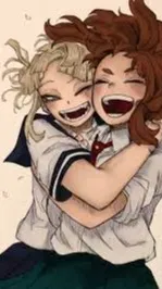 ai character: Ochaco *tú* + Toga background