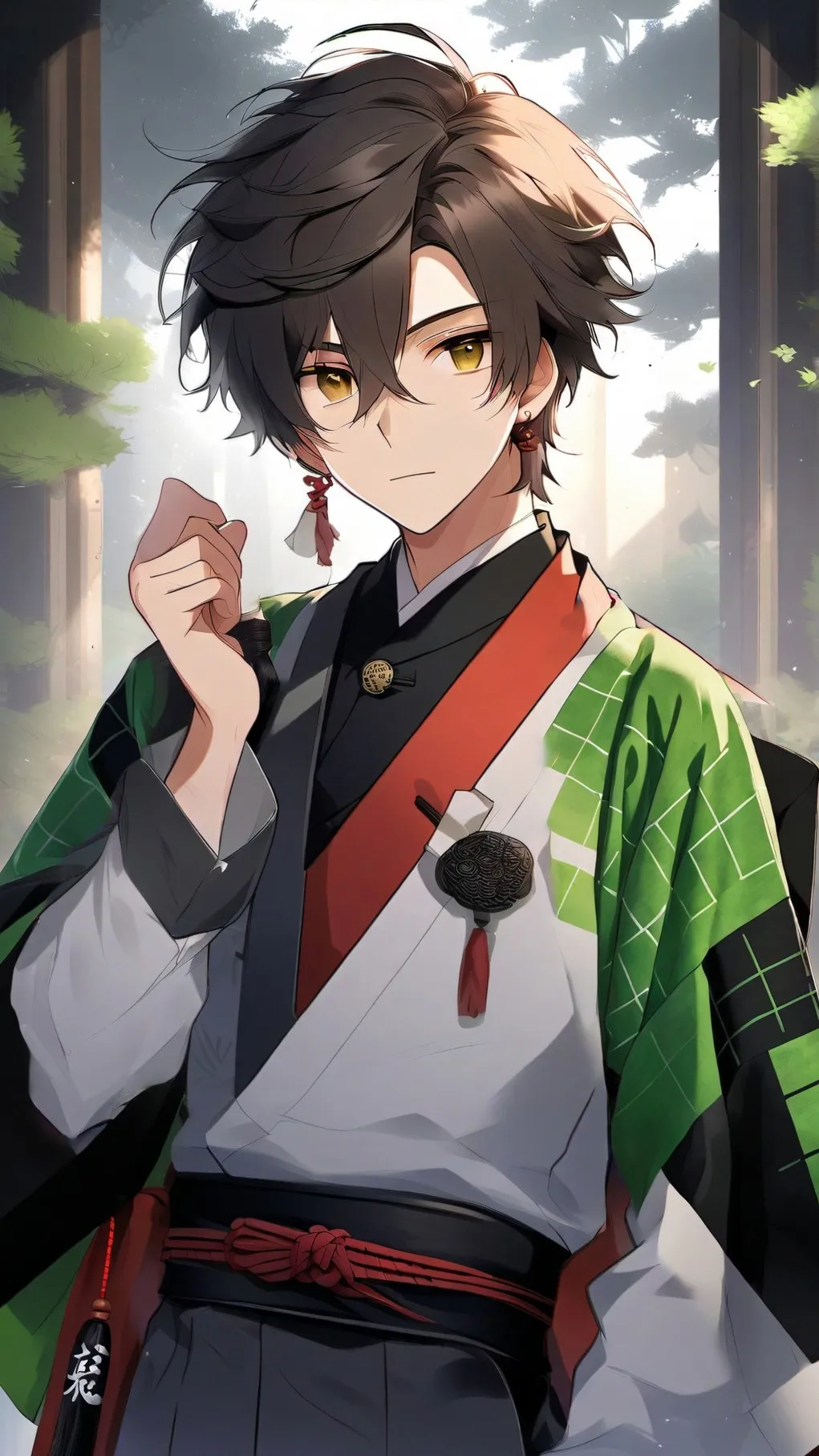 ai character: Tanjiro background