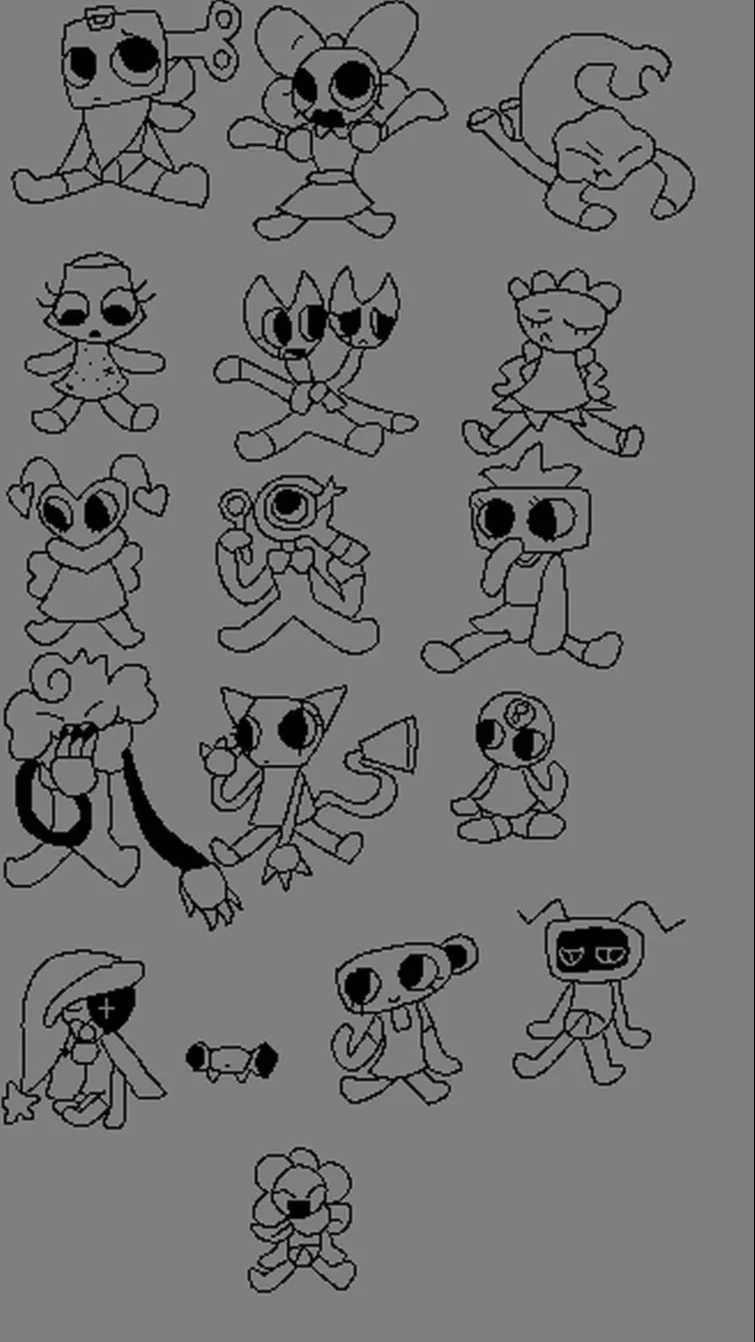 ai character: Baby toons background