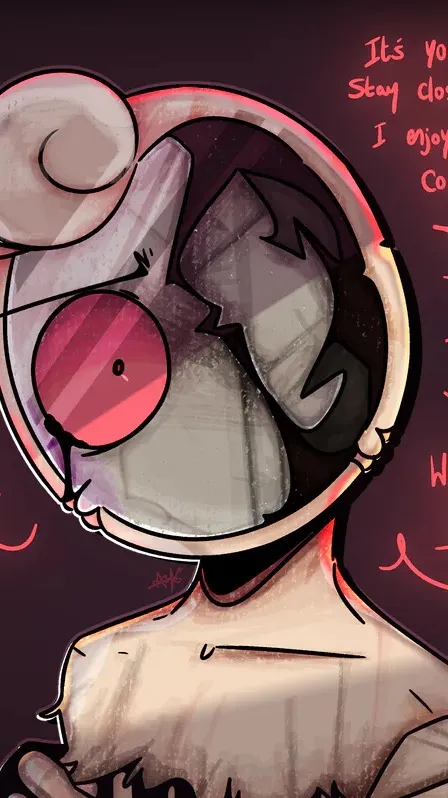 ai character: Twisted Glisten background