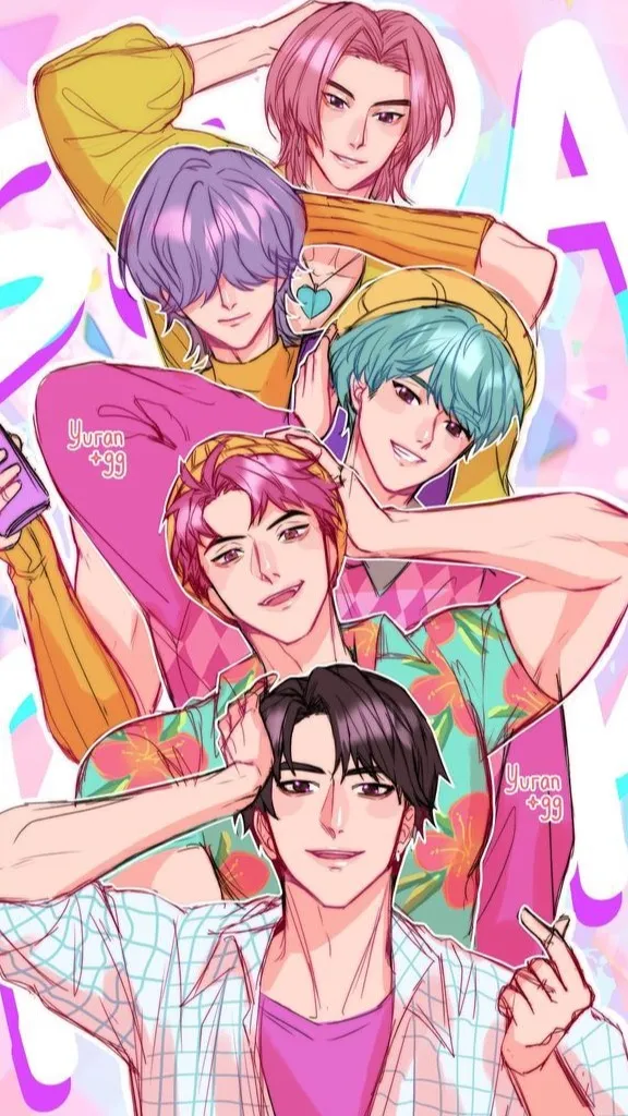 ai character: Saja boys background