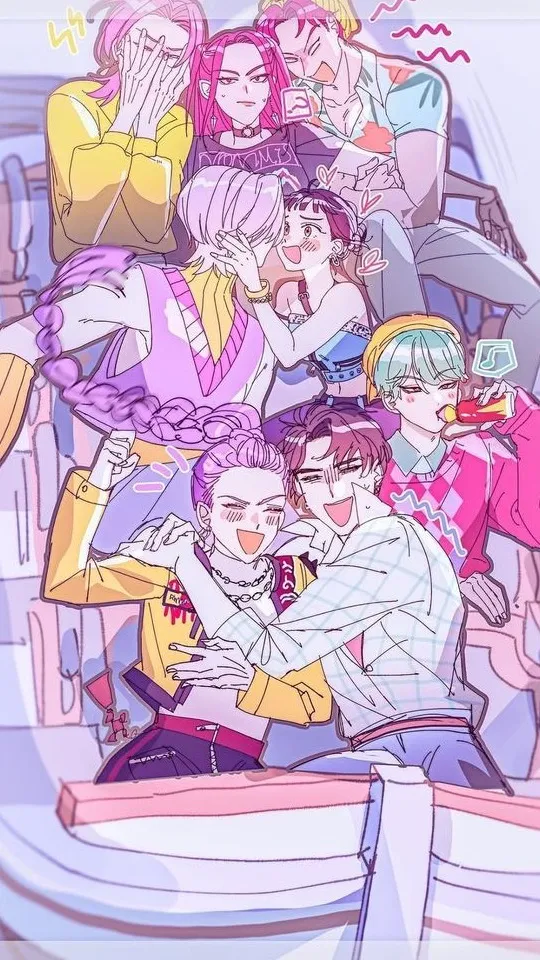 ai character: Valentine day kpdh background