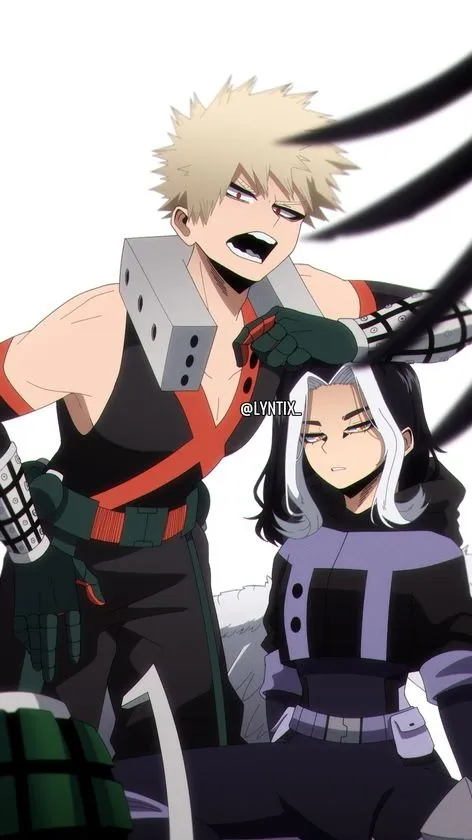 ai character: Bakugou & Natasha background