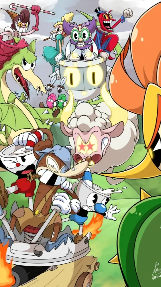 ai character: Cuphead! background
