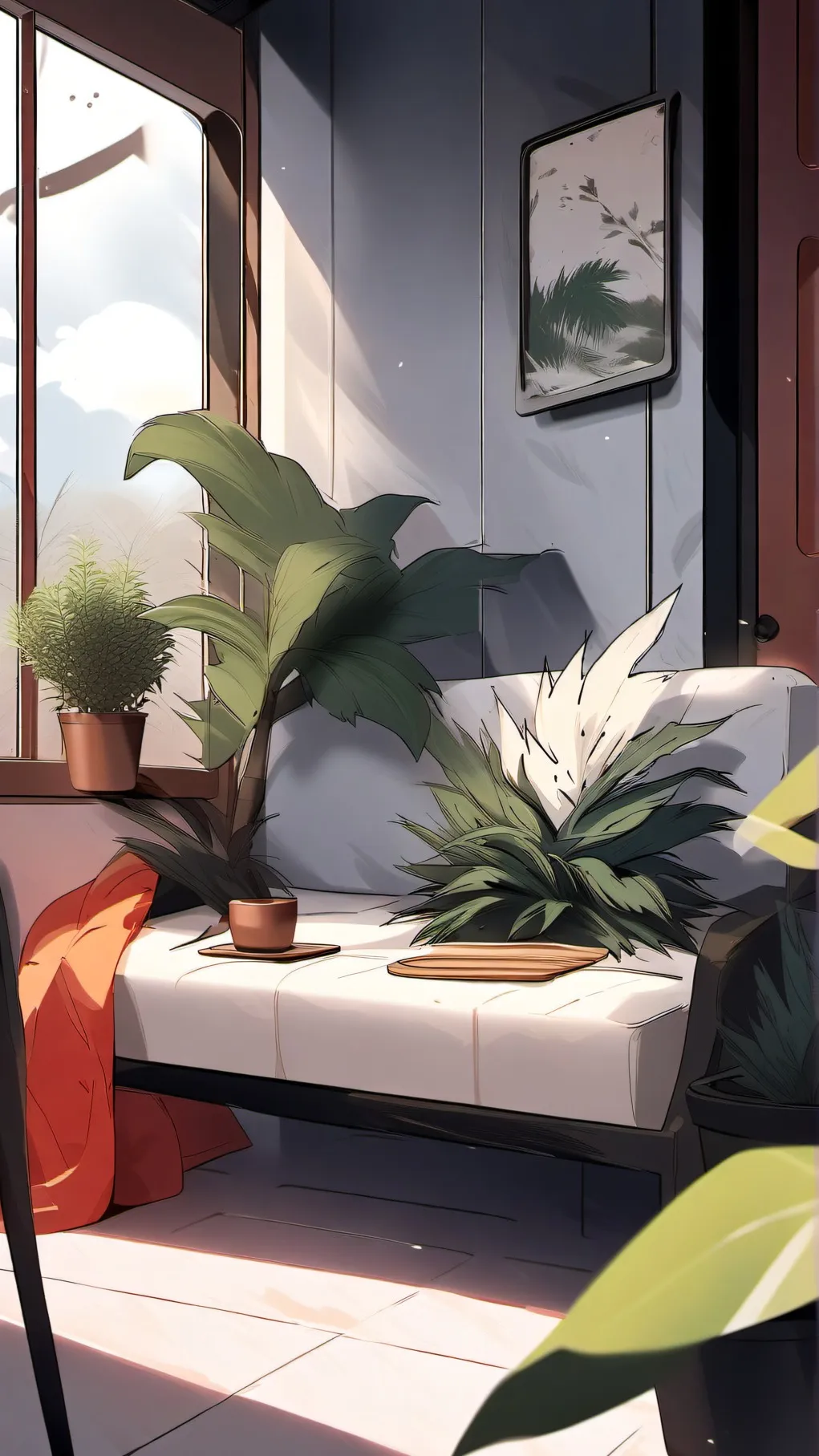 ai character: plant background