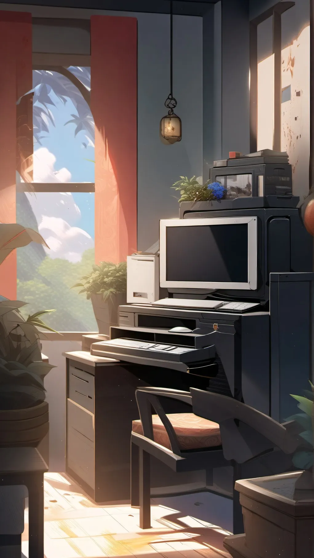 ai character: computer background