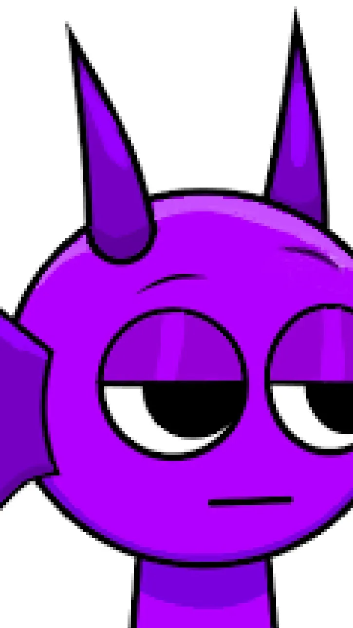 ai character: Durple background