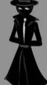 ai character: Black background