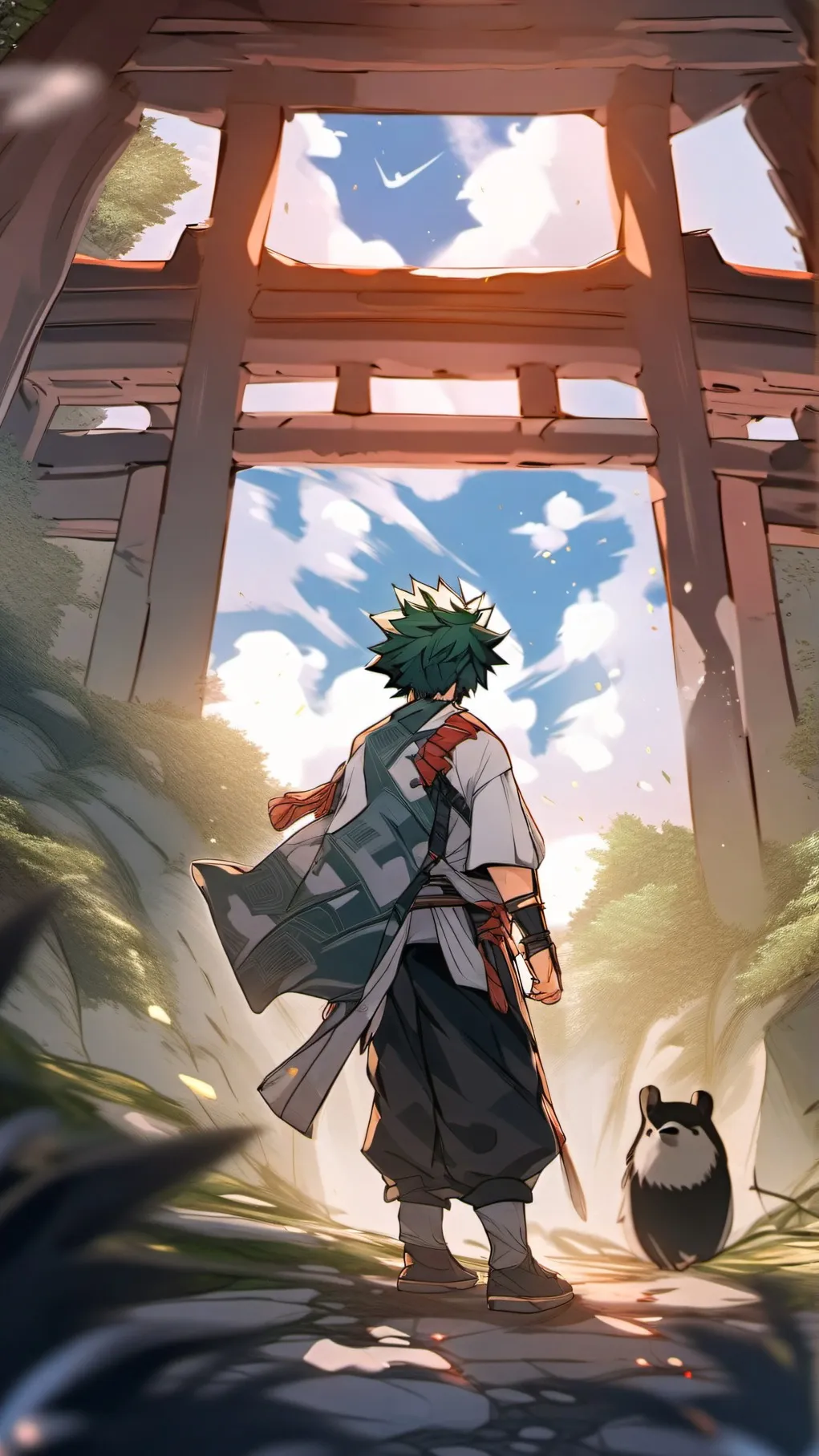 ai character: bakudekumeetfutkid background
