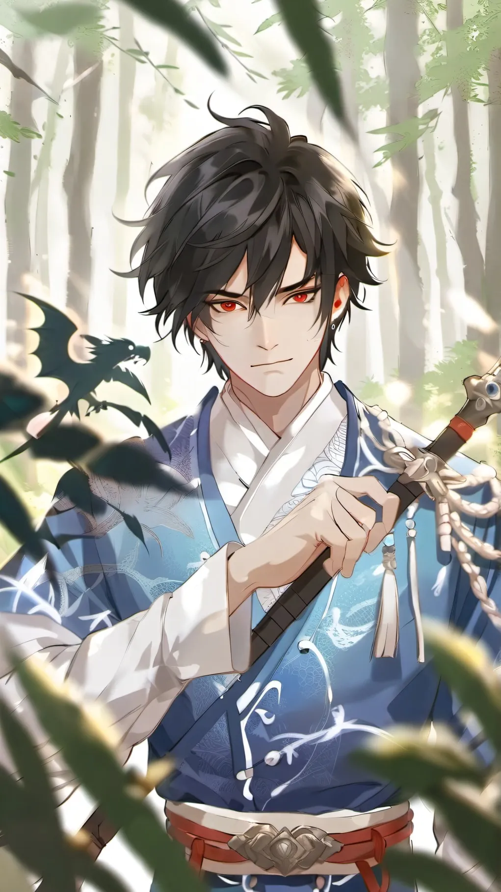 ai character: Miles  background