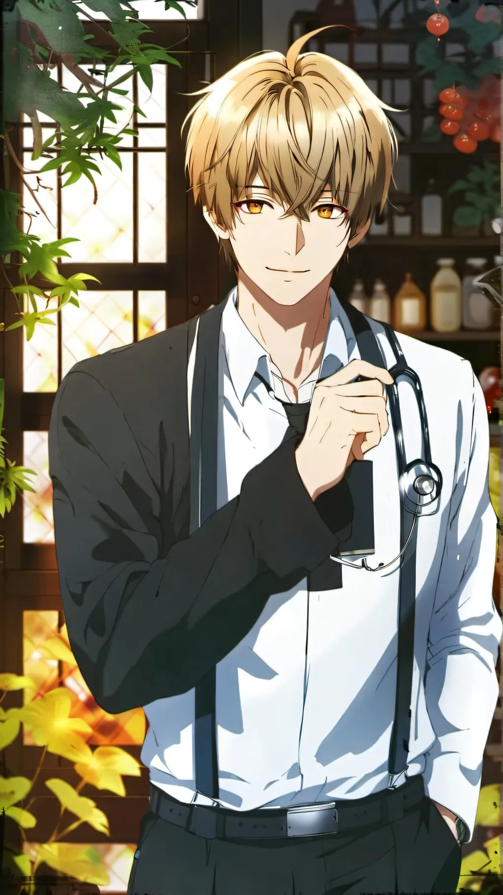 ai character: Zen background