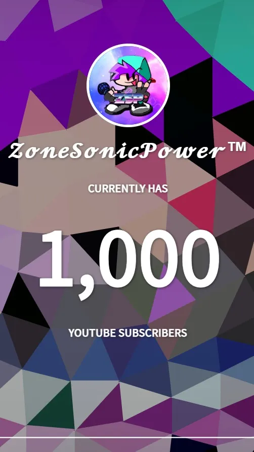 ai character: ZSP 1K SUBSCRIBERS background